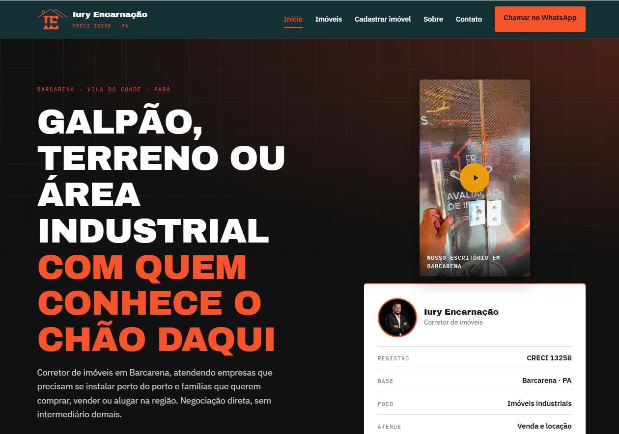 Site para Corretor de Imóveis